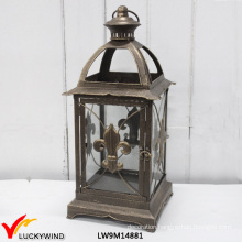 Vintage Decorative Filigree French Country Style Metal Lantern